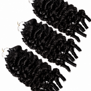 Burmese Spiral Crochet Hair Standard Bundle by Her Hair Company, 50g pack with spiral textured synthetic hair for crochet styles.