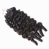 Burmese Spiral Crochet Hair in a standard bundle by Her Hair Company, showing soft, natural virgin hair with spiral curl pattern.