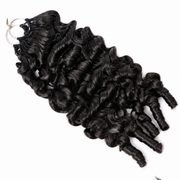 Burmese Spiral Crochet Hair Standard Bundle by Her Hair Company, 50g pack with spiral textured synthetic hair for crochet styling.
