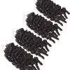 Burmese Spiral Crochet Hair Standard Bundle by Her Hair Company, showcasing soft, virgin, curly crochet hair with spiral weave pattern.
