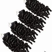 Burmese Spiral Crochet Hair Standard Bundle by Her Hair Company, 50g pack with spiral textured synthetic hair for crochet styles.