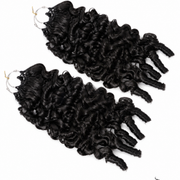 Burmese Spiral Crochet Hair Standard Bundle by Her Hair Company, 14 inches, 50g, curly crochet hair for protective styling