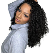 Burmese Spiral Crochet Hair Standard Bundle by Her Hair Company, 50g pack, showing tightly wound spiral crochet hair extensions.