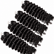 Deep curly crochet hair bundle by Her Hair Company, standard 50g pack with textured, voluminous deep curly synthetic hair.