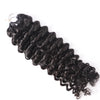 Deep curly crochet hair bundle from Her Hair Company, showcasing thick, textured virgin curly crochet hair strands.