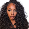 Her Hair Company Brazilian Water Wave hair bundles in a standard 4-pack, showcasing soft, wavy hair extensions.
