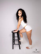Brazilian Water Wave Hair 4 Bundle Deal by Her Hair Company with 16, 18, 20, 22-inch standard bundles, natural wavy texture.