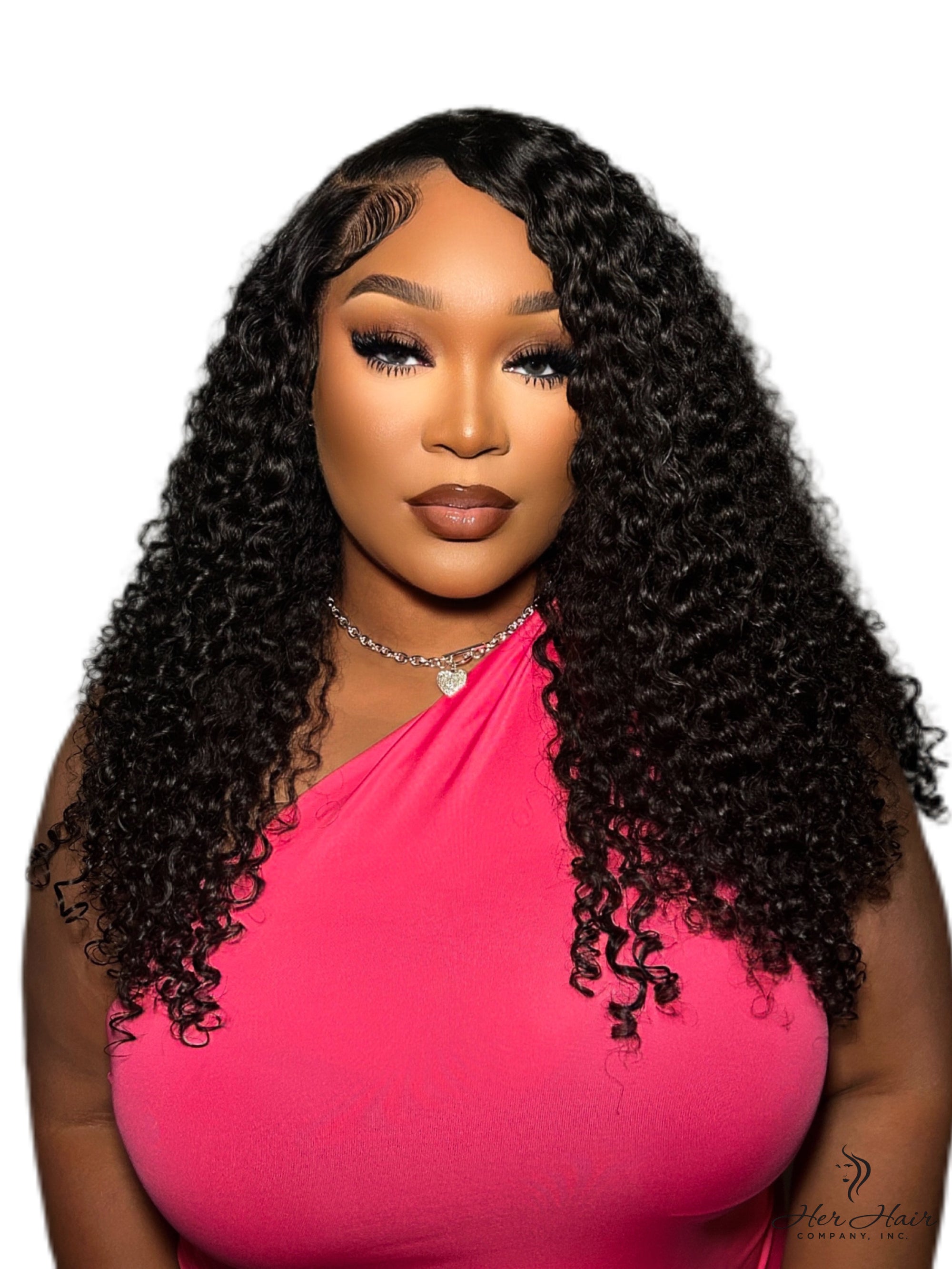 Burmese raw curly hair bundle from Her Hair Company, standard bundle of natural, textured curly hair.