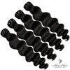 Burmese Raw Loose Deep Wave Hair bundles from Her Hair Company, 4-pack bundle deal with 16-22 inch standard hair bundles.