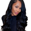 Four bundles of Burmese raw deep wave hair from Her Hair Company, showing textured, natural deep wave hair extensions.