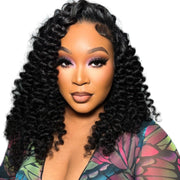 Brazilian Water Wave hair bundles from Her Hair Company, 16, 18, 20-inch standard bundle deal, soft and natural water wave texture.