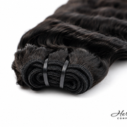 Burmese raw deep wave hair bundle from Her Hair Company, 16-18-20 inch standard bundle, natural textured hair for styling