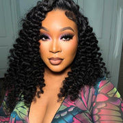 Brazilian Water Wave Hair bundle by Her Hair Company, featuring natural water wave texture and 16-inch length.
