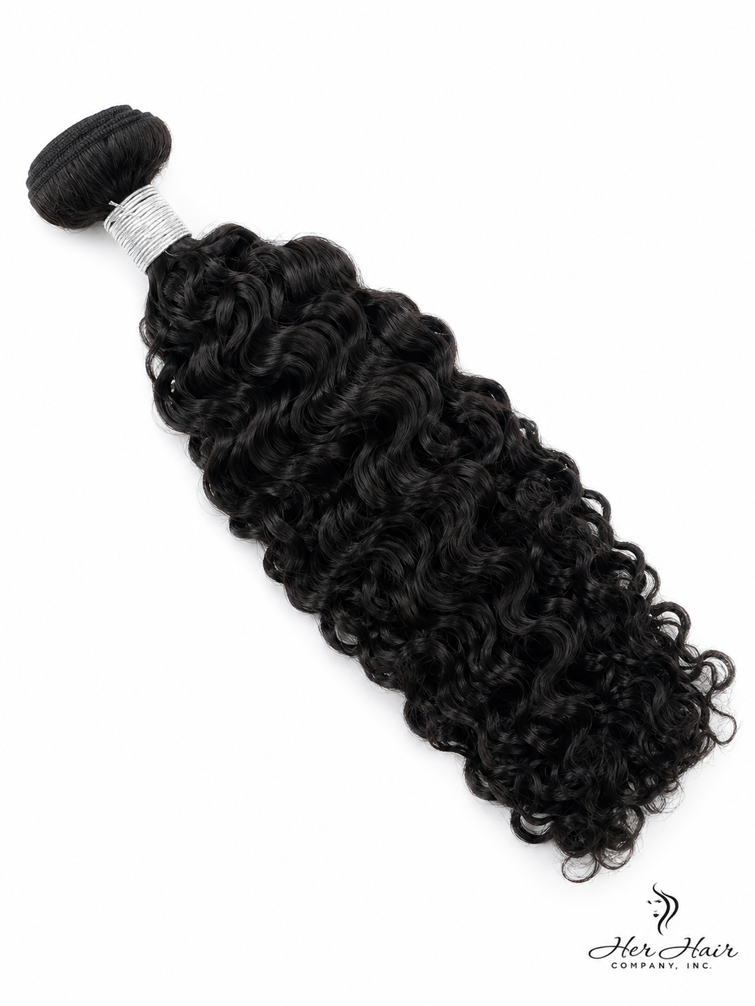 Brazilian Water Wave Hair bundle by Her Hair Company, natural water wave texture, standard bundle for versatile styling.