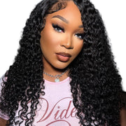 Burmese raw curly hair bundle from Her Hair Company, standard 16-inch natural curly hair bundle.