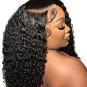 Burmese raw curly hair bundle by Her Hair Company, standard 16-inch natural curly hair for a full, voluminous look.