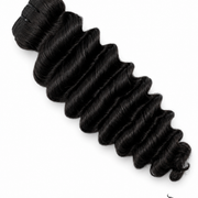 Burmese Raw Deep Wave Hair bundle from Her Hair Company, natural deep wave texture, 16-inch standard bundle for styling.