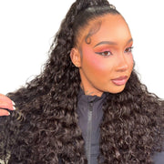 Burmese Raw Deep Wave Hair bundle by Her Hair Company, showing natural dark wavy hair with a standard bundle appearance.