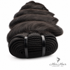Burmese Raw Loose Deep Wave Hair bundle by Her Hair Company, showing natural wavy hair texture in a standard bundle.