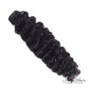 Burmese raw wavy hair bundle from Her Hair Company, natural dark brown color with soft, flowing waves.