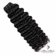 Burmese Raw Wavy Hair bundle from Her Hair Company, natural wavy hair extension in a standard 16-inch bundle.