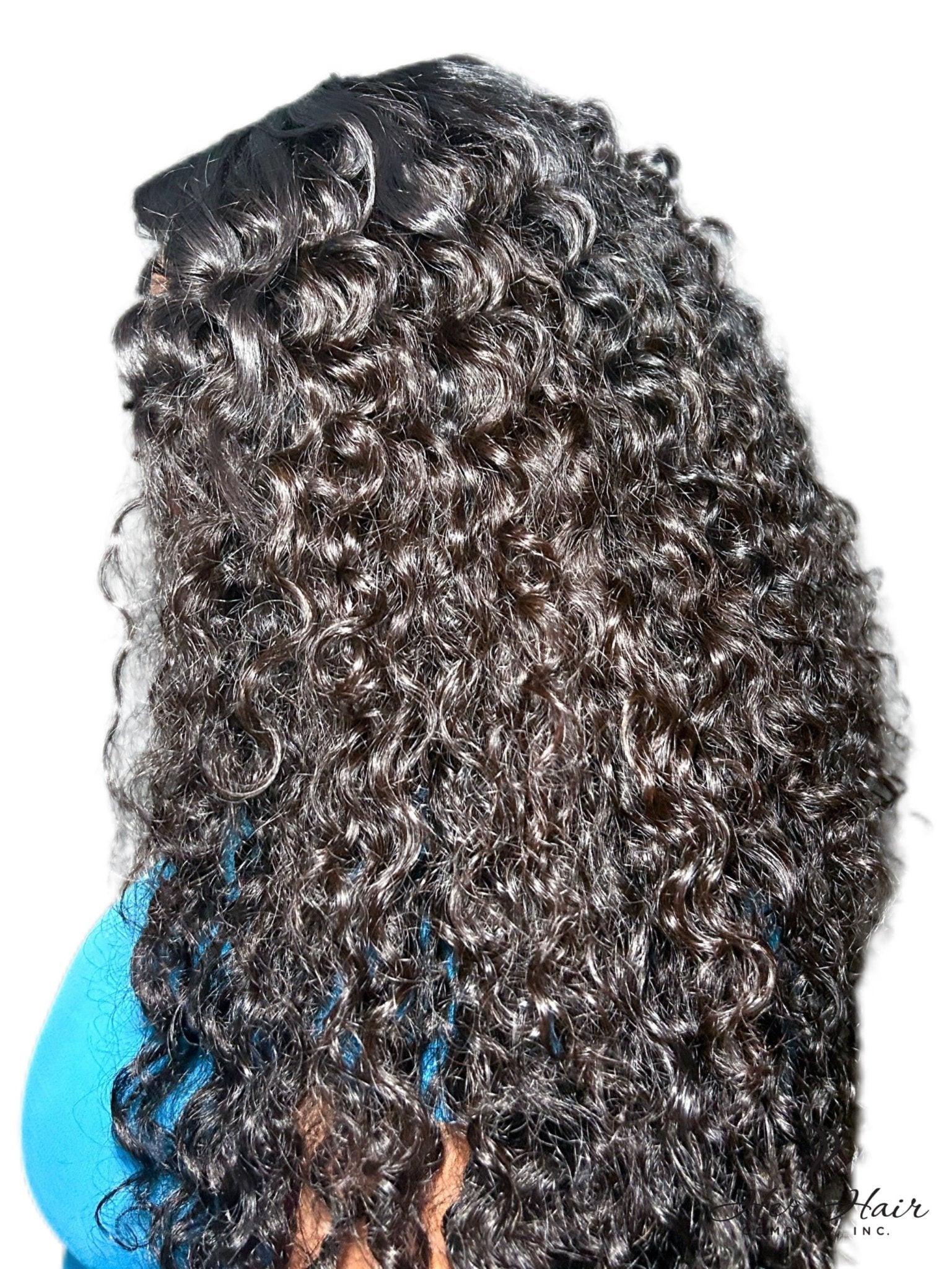 Burmese raw wavy hair bundle from Her Hair Company, standard 4-bundle deal with natural wavy texture and dark color.