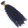 Deep curly bulk hair in a standard bundle from Her Hair Company, showcasing thick, voluminous deep curly hair strands.