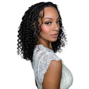 Deep curly bulk hair from Her Hair Company, standard bundle, showcasing rich, voluminous deep curl texture.