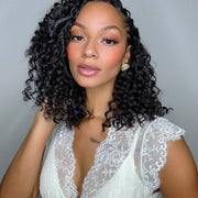 Deep curly bulk hair in a standard bundle from Her Hair Company, showcasing thick, voluminous deep curly hair strands.