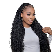 Deep curly bulk hair bundle from Her Hair Company, natural textured hair for versatile styling, standard size, rich curl pattern.