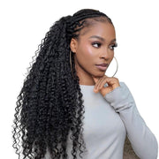 Deep curly bulk hair bundle from Her Hair Company, natural thick 16-inch standard hair extension for versatile styles.