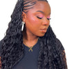 Deep wave bulk hair bundle from Her Hair Company, showcasing virgin deep wave hair with natural texture and full volume.