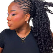 Deep Wave Bulk Hair in a standard bundle from Her Hair Company, showing thick, curly deep wave hair for natural styling.