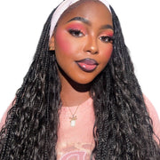 Her Hair Company deep wave bulk hair, standard bundle, 16-inch, natural deep wave texture, full and soft hair extension bundle.