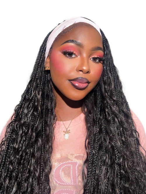 Her Hair Company deep wave bulk hair, standard bundle, 16-inch, natural deep wave texture, full and soft hair extension bundle.