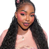 Deep wave bulk hair bundle by Her Hair Company, showcasing thick, natural virgin deep wave hair for versatile styling.