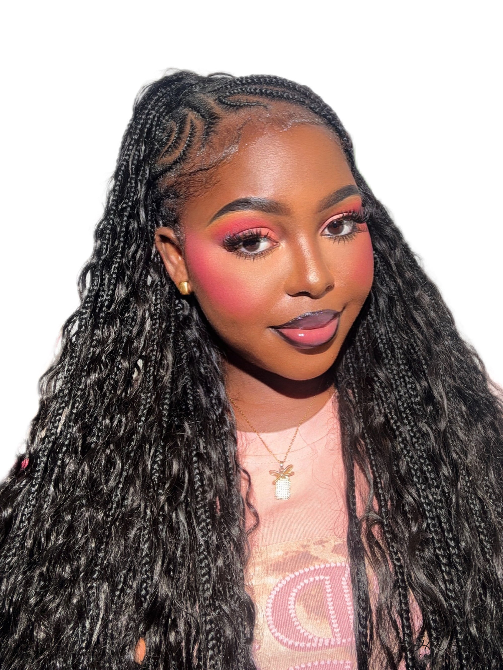 Deep Wave Bulk Hair Standard Bundle from Her Hair Company showing virgin deep wave hair bundle with natural curl pattern.