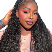 Her Hair Company deep wave bulk hair bundle, 16-inch standard bundle showing curly, deep wave texture for natural-looking hair.