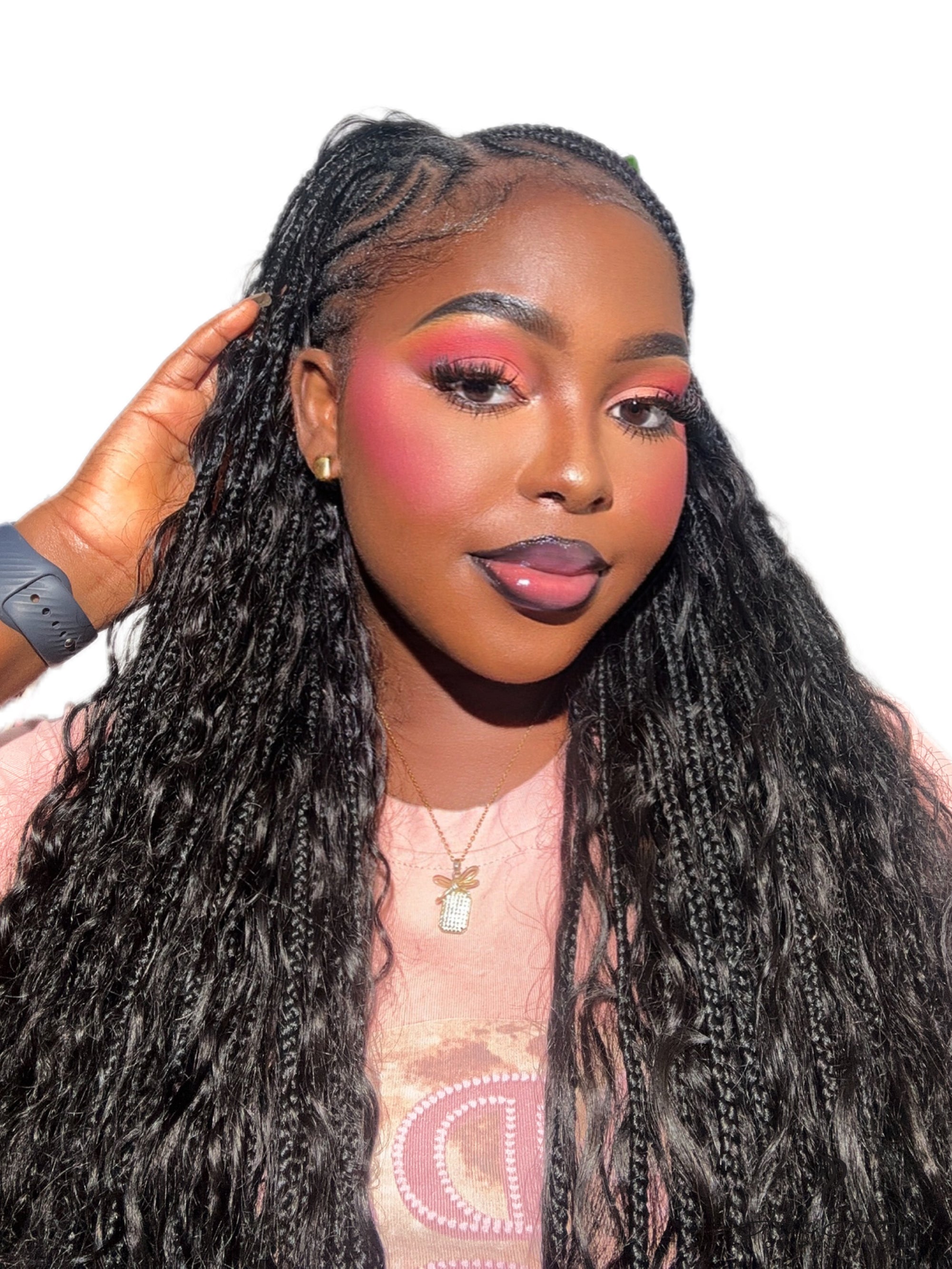 Deep Wave Bulk Hair Standard Bundle by Her Hair Company, showing a close-up of virgin deep wave hair strands.