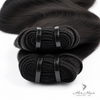 Her Hair Company Brazilian Double Drawn Hair 3 Bundle Deal with straight 18-inch bundles, natural-looking and full volume.