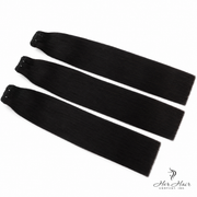 Three bundles of Her Hair Company Brazilian Double Drawn Straight Hair, 18-inch standard bundle deal, shown in the image.