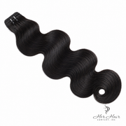Brazilian double drawn hair bundle from Her Hair Company, straight 18-inch natural-looking hair for a full, thick style.