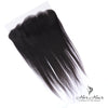 Brazilian Straight 13x4 HD lace frontal from Her Hair Company, showing the natural hairline and lace detail on a standard closure