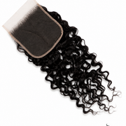 Brazilian Water Wave 5x5 HD Lace Closure by Her Hair Company, standard frontal closure with natural water wave texture.