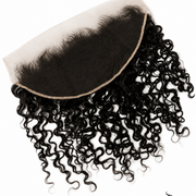 Brazilian Water Wave 13x6 HD Lace Frontal by Her Hair Company showing detailed lace closure with wavy hair texture