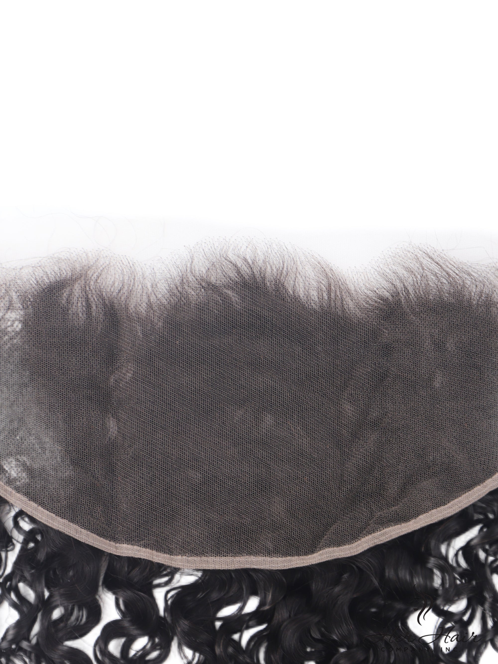 Brazilian Water Wave 13x6 HD lace frontal from Her Hair Company, showing detailed water wave pattern and transparent lace.