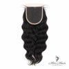 Cierre de encaje HD 4x4 ondulado brasileño 