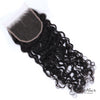 Brazilian raw wavy 5x5 HD lace closure from Her Hair Company, showcasing natural wavy texture and high-definition lace detail.
