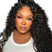 Her Hair Company Burmese Raw Wavy Hair 4 Bundle Deal with 5x5 HD lace closure, Brazilian raw wavy hair bundle set.