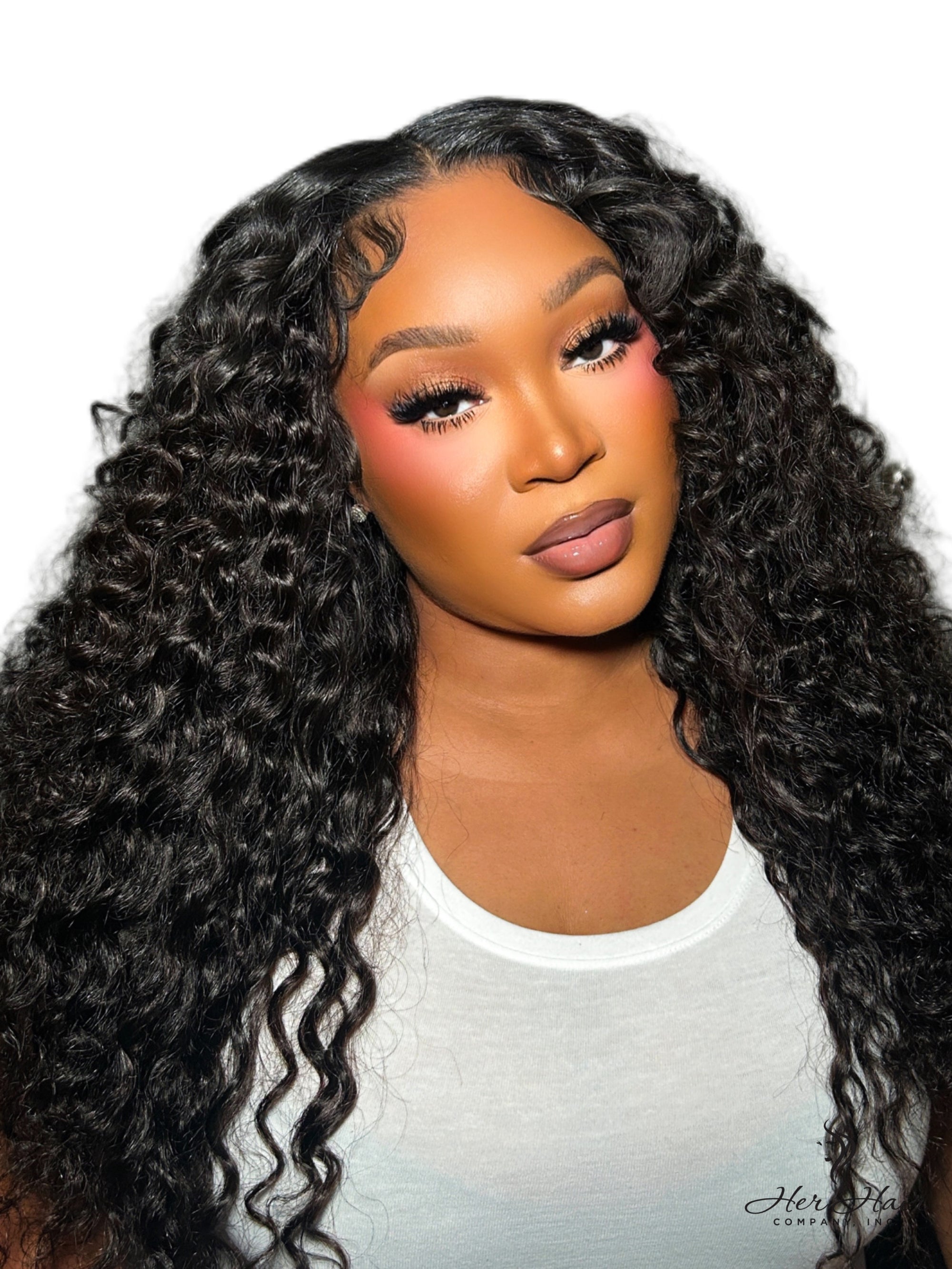 Burmese raw wavy hair bundles from Her Hair Company, showing four natural wavy hair bundles for a standard bundle deal.